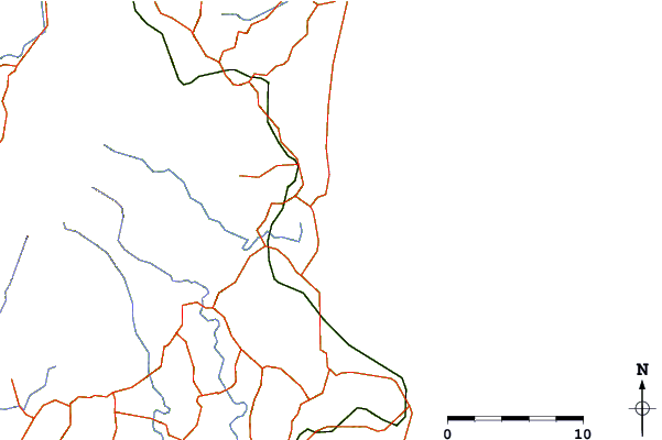 Strade e fiumi intorno Brunswick River-South