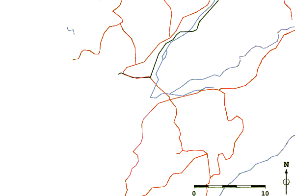 Strade e fiumi intorno Campo dell Oro