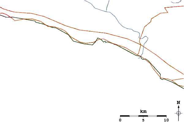 Strade e fiumi intorno Carillon (Paraggi Beach)