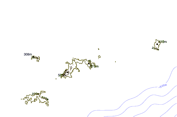 shoreline intorno Cooten Bay