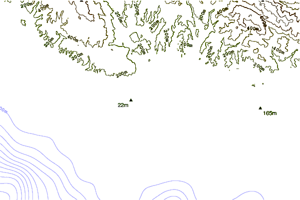 shoreline intorno Cowells Cove