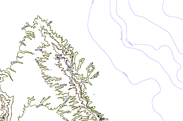 shoreline intorno Crouching Lion