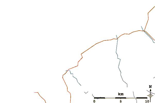Strade e fiumi intorno Dalbeg (Lewis)