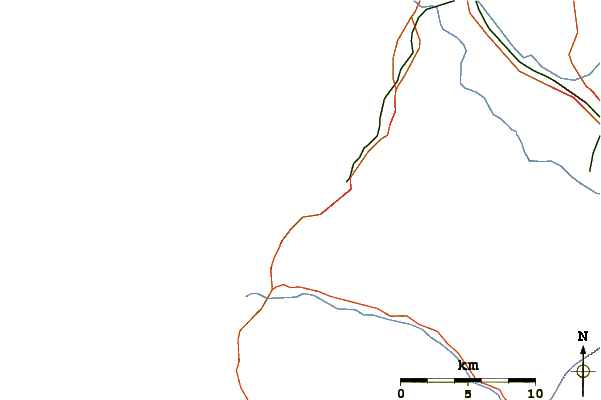 Strade e fiumi intorno Del Monte Beach