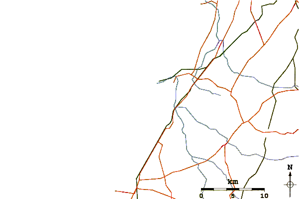 Strade e fiumi intorno Dromi (Ashdod)