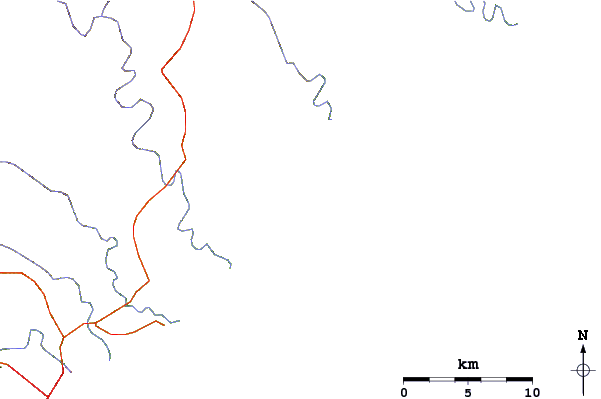 Strade e fiumi intorno Gonubie Reef (The Lefts)