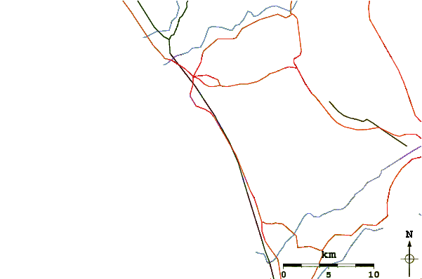 Strade e fiumi intorno Grandview