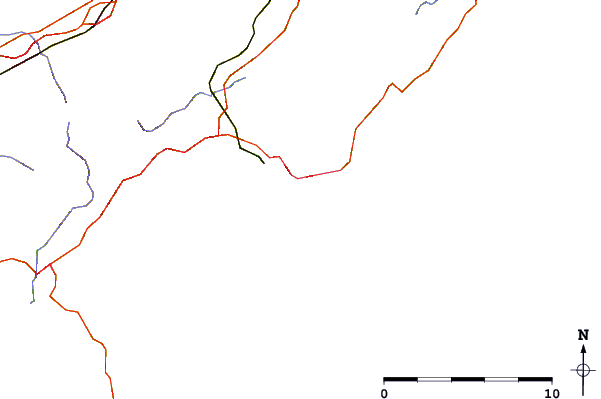Strade e fiumi intorno Gyllyngvase Beach
