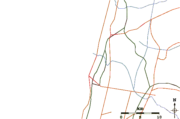 Strade e fiumi intorno Ha-Arubot (Bet Yanay)