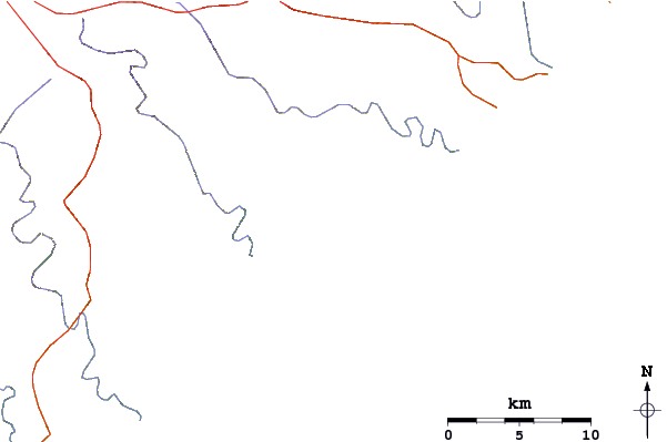 Strade e fiumi intorno Haga-Haga