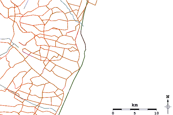 Strade e fiumi intorno Jacks Point