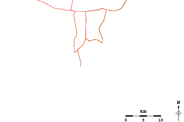 Strade e fiumi intorno Kaalualu Point
