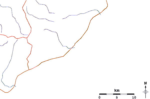 Strade e fiumi intorno Kennet Rivermouth/Point