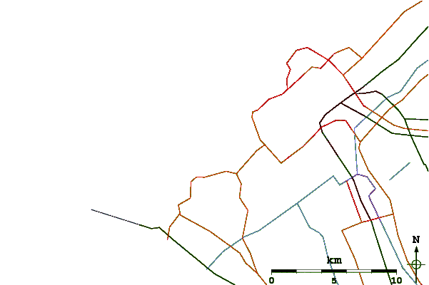 Strade e fiumi intorno Kijkduin