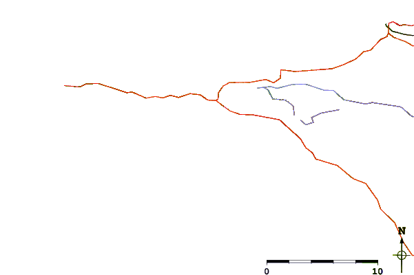 Strade e fiumi intorno L'Ile Aux Vaches – Lervily