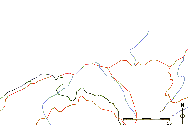 Strade e fiumi intorno L'Ostriconi