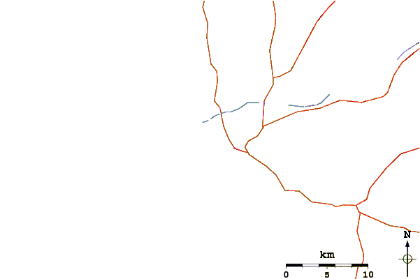 Strade e fiumi intorno La Batterie