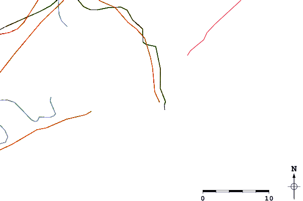Strade e fiumi intorno La Caldera