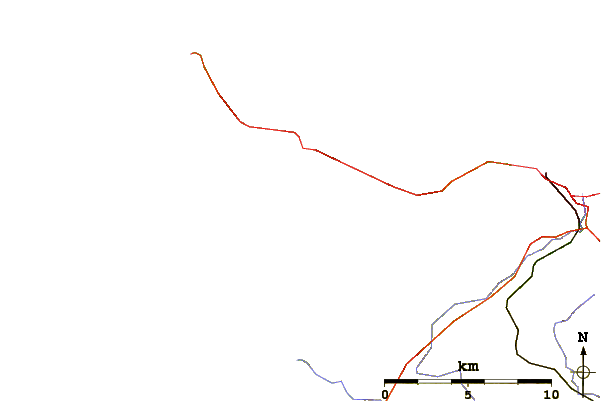Strade e fiumi intorno La Crecque
