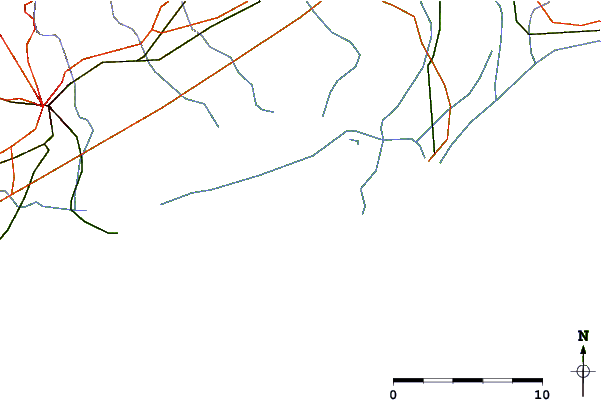Strade e fiumi intorno La Grande Motte