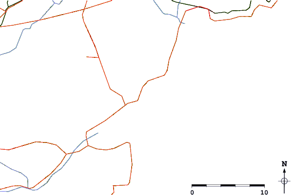 Strade e fiumi intorno La Nartelle