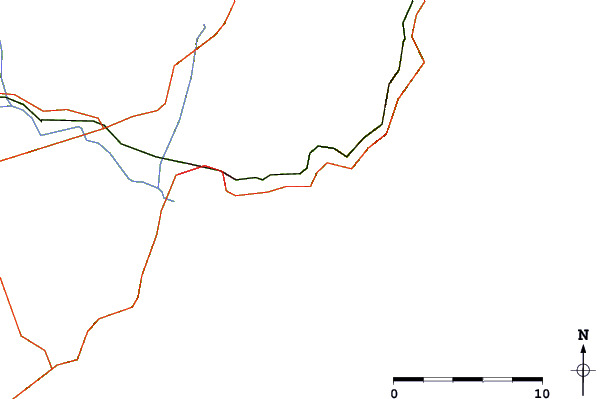 Strade e fiumi intorno La Paillotte