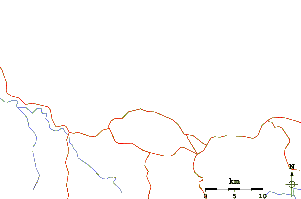 Strade e fiumi intorno La Puntilla (Puerto Plata)