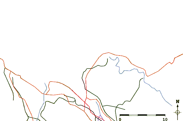 Strade e fiumi intorno Barinatxe - La Salvaje