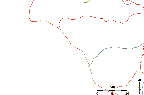 Strade e fiumi intorno La Source