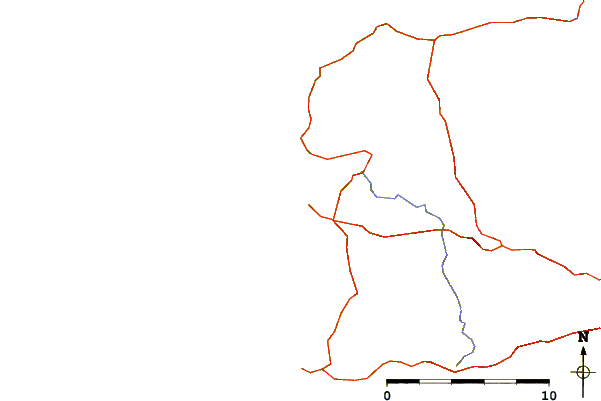 Strade e fiumi intorno Lampaul Plouarzel