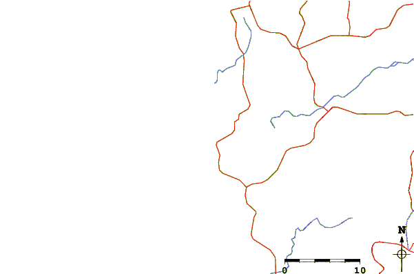 Strade e fiumi intorno Las Avellanas