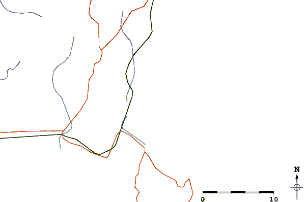 Strade e fiumi intorno Last Chance