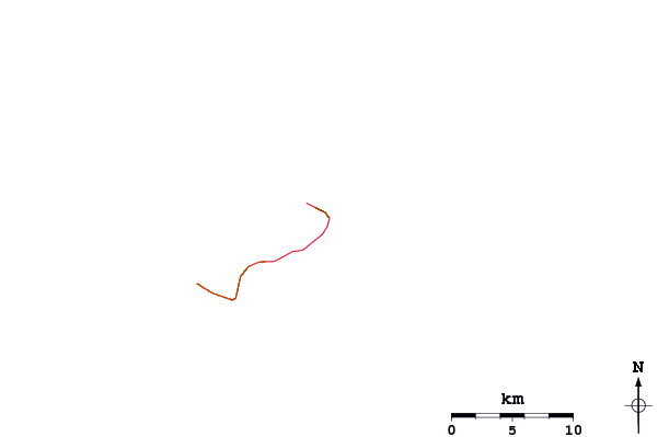 Strade e fiumi intorno Laulii Tuai Lefts