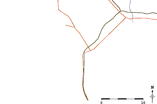 Strade e fiumi intorno Le Fozo