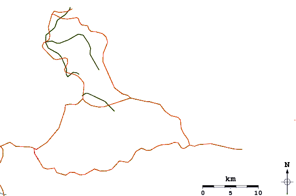Strade e fiumi intorno Le Moule