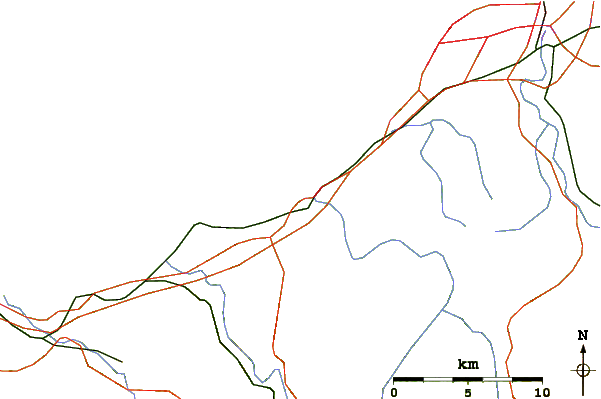 Strade e fiumi intorno Le Port