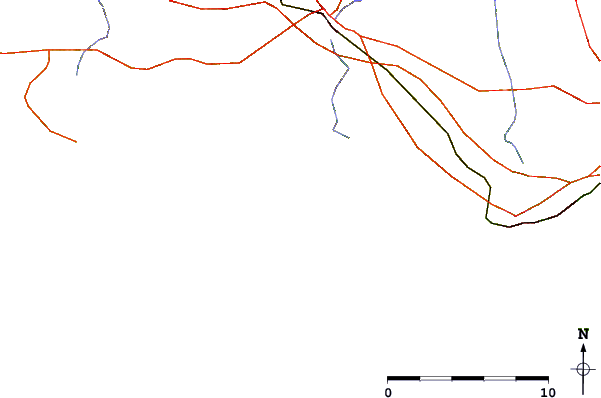 Strade e fiumi intorno Le Kerou