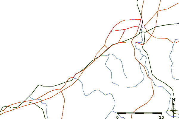 Strade e fiumi intorno Guethary - Les Alcyons/Avalanche