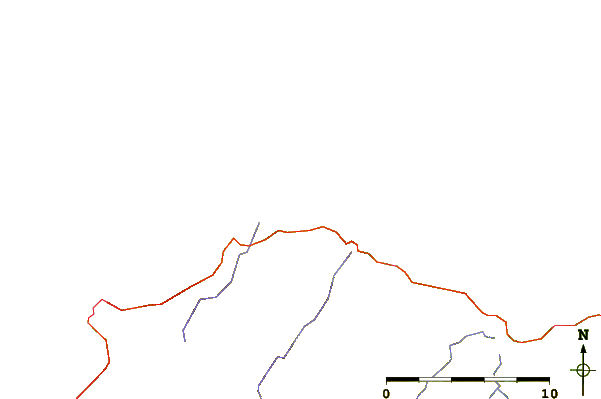 Strade e fiumi intorno Les Sables d'Or
