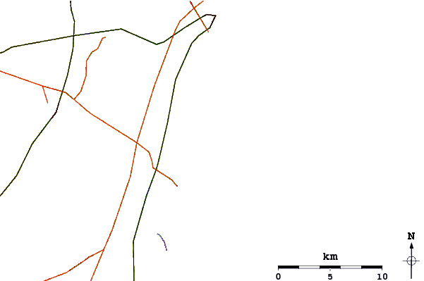 Strade e fiumi intorno Linkys