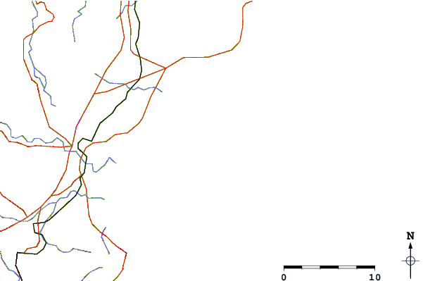 Strade e fiumi intorno Little Bombie