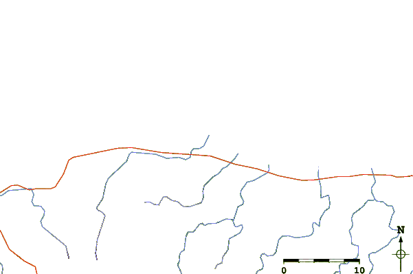 Strade e fiumi intorno Los Naranjos