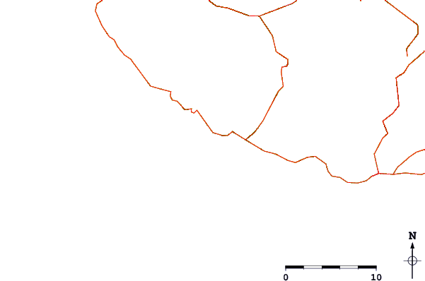 Strade e fiumi intorno Lugar De Baixo