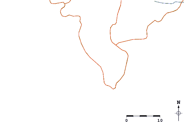 Strade e fiumi intorno Mal Pais