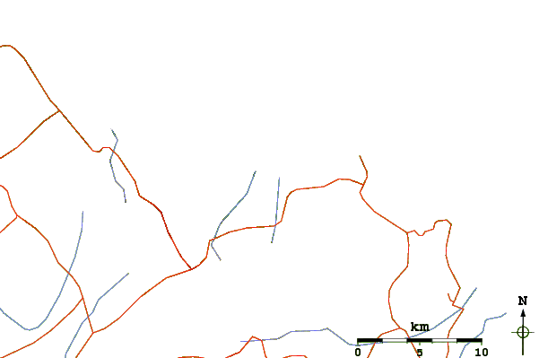 Strade e fiumi intorno Metohi or Paralia Metochiou (Evia)