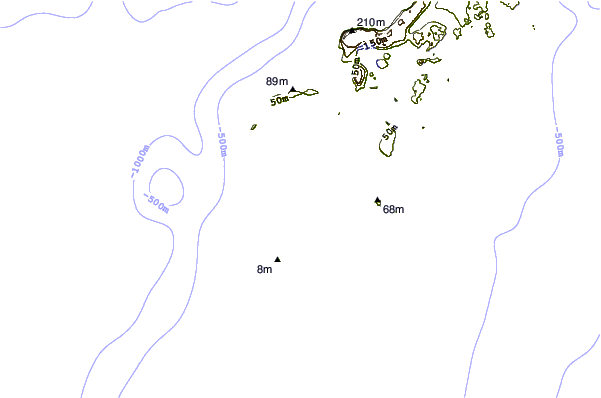 shoreline intorno Middles (Ovaka)