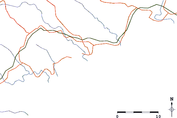 Strade e fiumi intorno Mohaka River Mouth