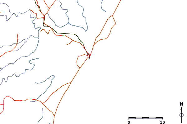 Strade e fiumi intorno Mombasa Channel