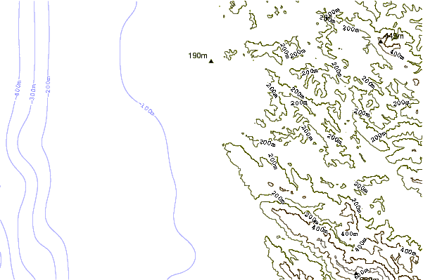 shoreline intorno Navarro Rivermouth