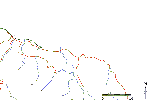 Strade e fiumi intorno Navy Island